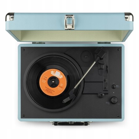Gramofon Audizio RP116 Bluetooth Głośniki AUX in Miętowy Gramofon w Walizce