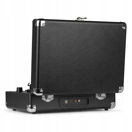 Gramofon Audizio RP114 w Walizce Głośniki AUX in Czarny Gramofon w Walizce