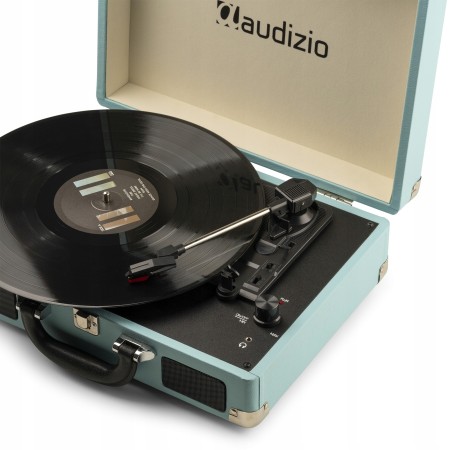 Gramofon Audizio RP114 w Walizce Głośniki AUX in Miętowy Gramofon w Walizce