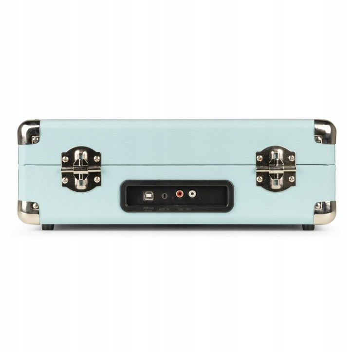 Gramofon Audizio RP114 w Walizce Głośniki AUX in Miętowy Gramofon w Walizce
