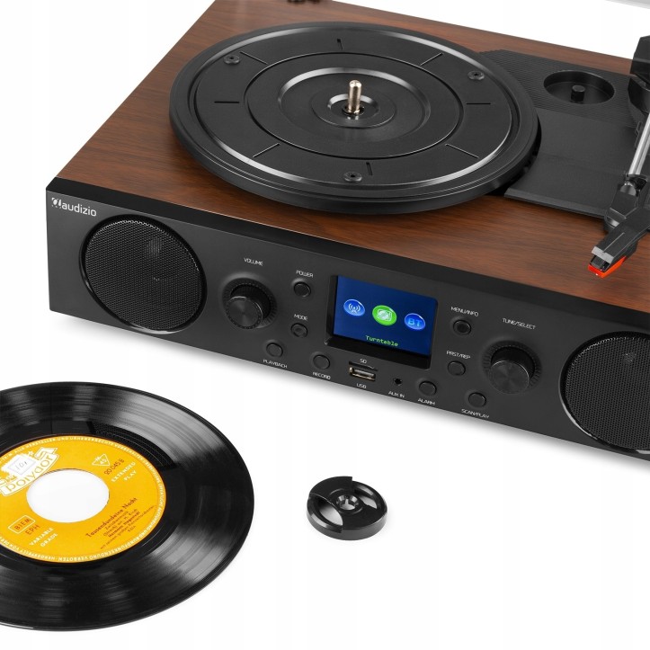 Gramofon Audizio Tulsa Bluetooth USB Radio FM DAB+