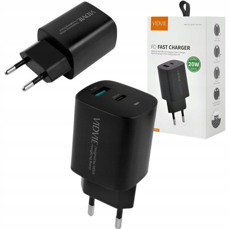 Ładowarka TypC USB A Szybkie ładowanie + kabel TypC na TypC