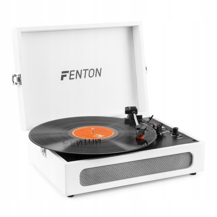 Gramofon Fenton RP118F z wbudowanymi głośnikami w Walizce Bluetooth AUX in