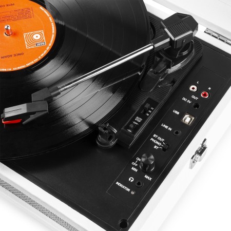Gramofon Fenton RP118F z wbudowanymi głośnikami w Walizce Bluetooth AUX in