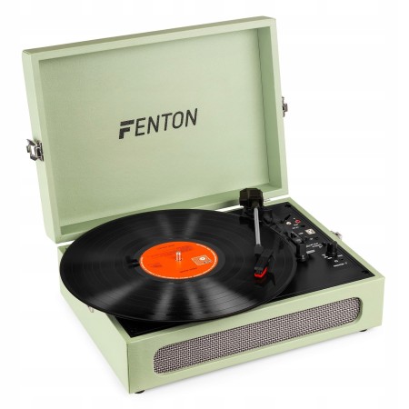 Gramofon Fenton RP118C z wbudowanymi głośnikami w Walizce Bluetooth AUX in