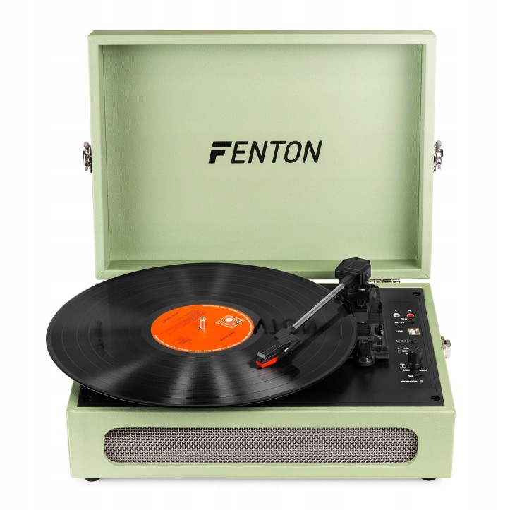 Gramofon Fenton RP118C z wbudowanymi głośnikami w Walizce Bluetooth AUX in