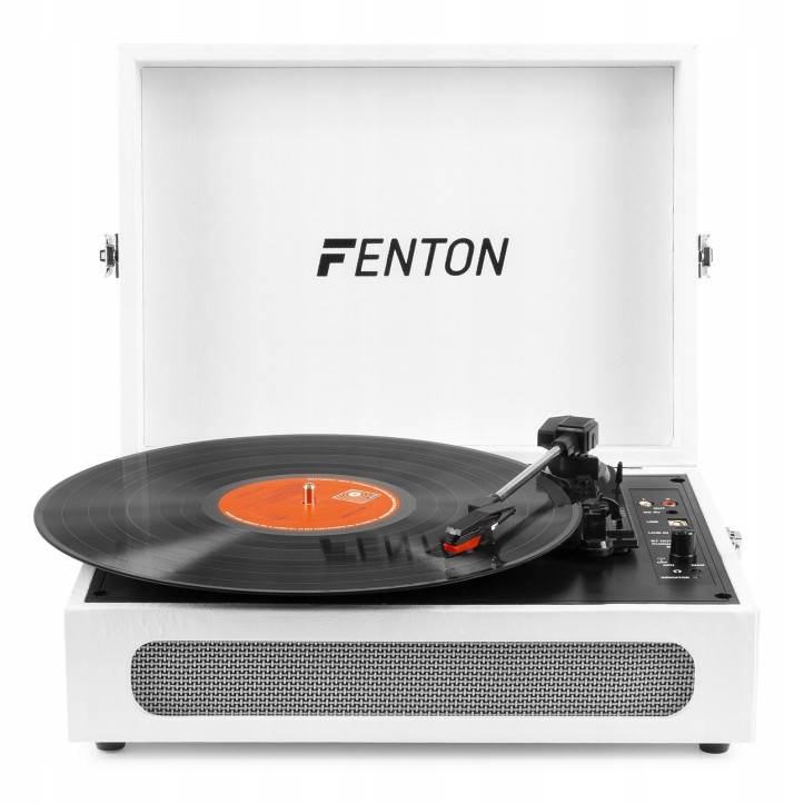 Gramofon Fenton RP118F z wbudowanymi głośnikami w Walizce Bluetooth AUX in