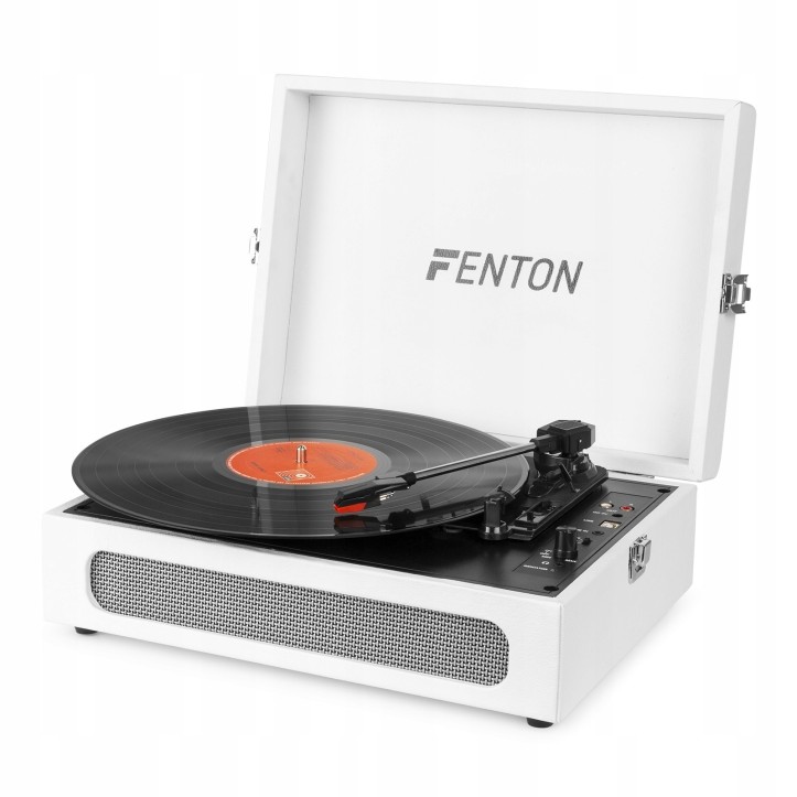 Gramofon Fenton RP118F z wbudowanymi głośnikami w Walizce Bluetooth AUX in