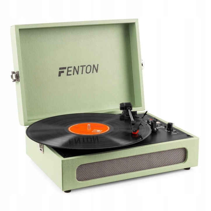 Gramofon Fenton RP118C z wbudowanymi głośnikami w Walizce Bluetooth AUX in