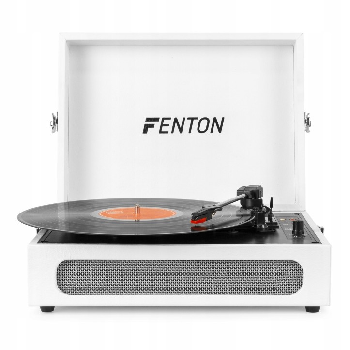 Gramofon Fenton RP118F z wbudowanymi głośnikami w Walizce Bluetooth AUX in
