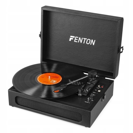 Gramofon Fenton RP118B z wbudowanymi głośnikami w Walizce Bluetooth AUX in