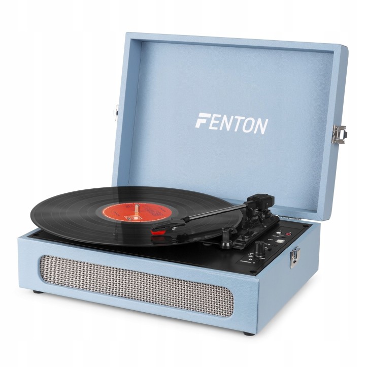 Gramofon Fenton RP118E z wbudowanymi głośnikami w Walizce Bluetooth AUX in