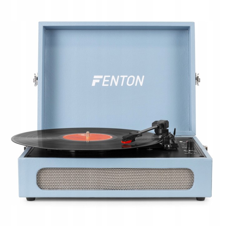 Gramofon Fenton RP118E z wbudowanymi głośnikami w Walizce Bluetooth AUX in