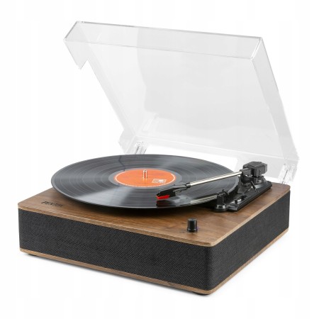Gramofon Fenton RP161 z wbudowanymi głośnikami Bluetooth Drewniany Gramofon