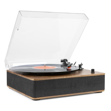 Gramofon Fenton RP161 z wbudowanymi głośnikami Bluetooth Drewniany Gramofon