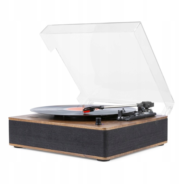 Gramofon Fenton RP161 z wbudowanymi głośnikami Bluetooth Drewniany Gramofon