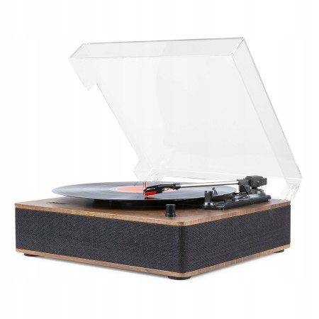 Gramofon Fenton RP161 z wbudowanymi głośnikami Bluetooth Drewniany Gramofon