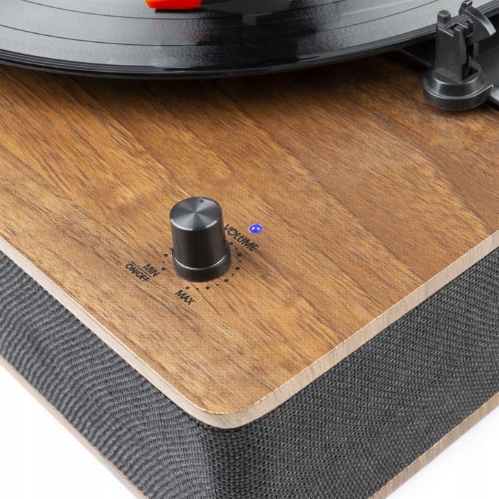 Gramofon Fenton RP161 z wbudowanymi głośnikami Bluetooth Drewniany Gramofon