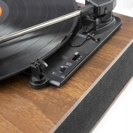 Gramofon Fenton RP161 z wbudowanymi głośnikami Bluetooth Drewniany Gramofon