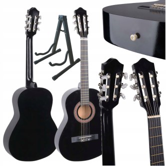Zestaw Gitara klasyczna 4/4 + stojak Gitara do nauki pełnowymiarowa