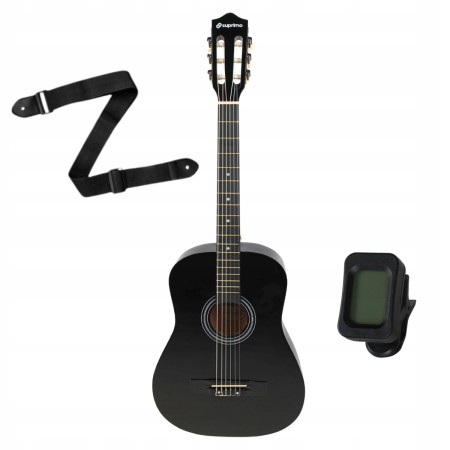 Zestaw Gitara klasyczna 4/4 Gitarowy Pokrowiec + struny + stojak