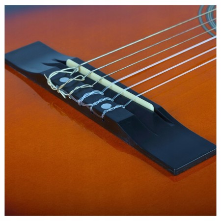 Zestaw Gitara klasyczna 4/4 Gitarowy Pokrowiec + struny + stojak