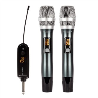 Mikrofony bezprzewodowe zestaw SDR702 Shudder 2 mikrofony doręczne 60 kanałów