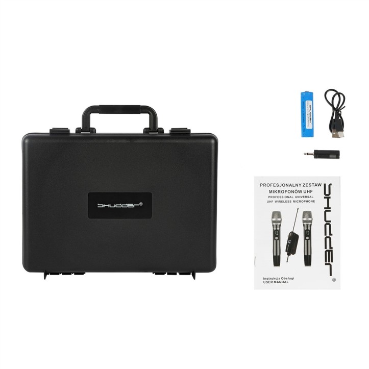 Zestaw Mikrofony bezprzewodowe SDR704 Shudder 2 mikroporty ( mikrofon nagłowny + krawatowy )