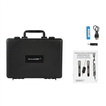 Zestaw Mikrofony bezprzewodowe SDR704 Shudder 2 mikroporty ( mikrofon nagłowny + krawatowy )