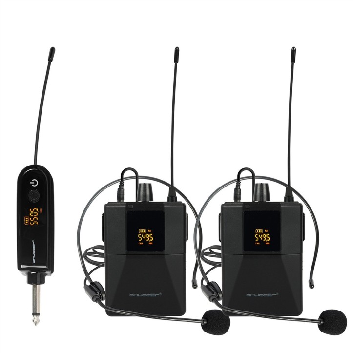 Zestaw Mikrofony bezprzewodowe SDR704 Shudder 2 mikroporty ( mikrofon nagłowny + krawatowy )