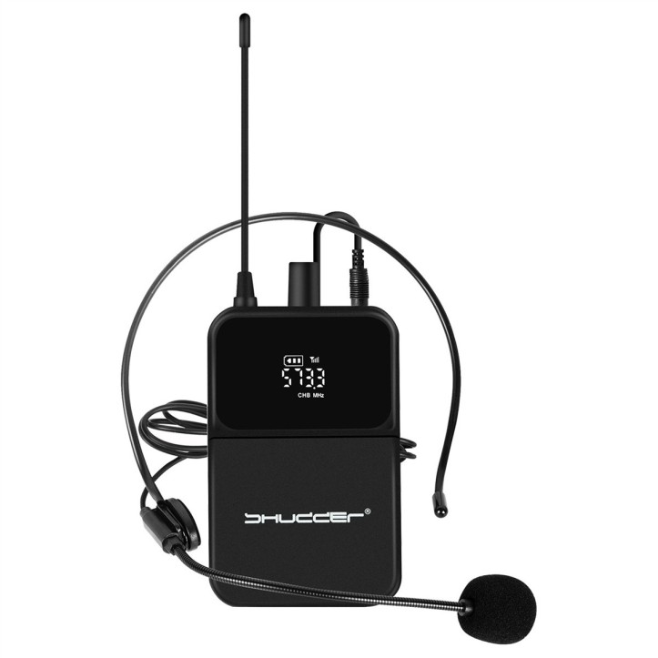 Zestaw Mikrofony bezprzewodowe Shudder SDR2403 zestaw 4 mikrofonów, 2x mikrofon + 2x mikroport bodypack 120 kanałów