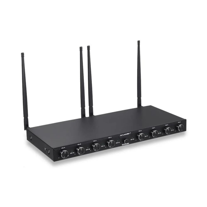 Mikrofony bezprzewodowe 8 kanałowe Shudder SDR1082 8 mikrofonów doręcznych UHF