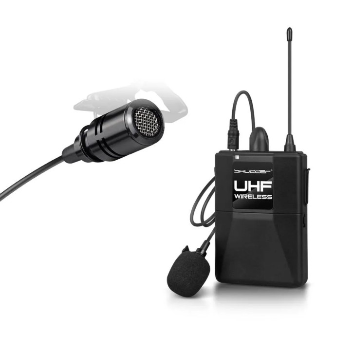 Mikrofony bezprzewodowe 8 kanałowe Shudder SDR1084 8 mikroportów typu bodypack z akcesoriami