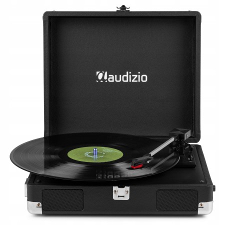 Audizio RP111BK Gramofon w Walizce Odtwarzacz Płyt Vinylowych