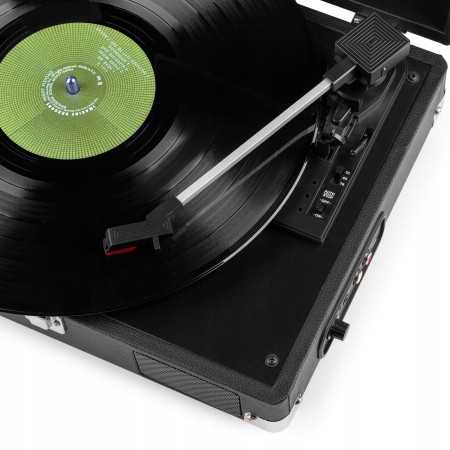 Audizio RP111BK Gramofon w Walizce Odtwarzacz Płyt Vinylowych