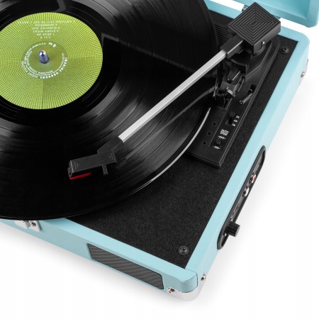 Audizio RP111BL Gramofon w Walizce Odtwarzacz Płyt Vinylowych