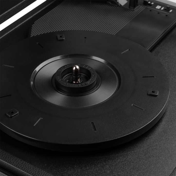 Audizio RP111BK Gramofon w Walizce Odtwarzacz Płyt Vinylowych