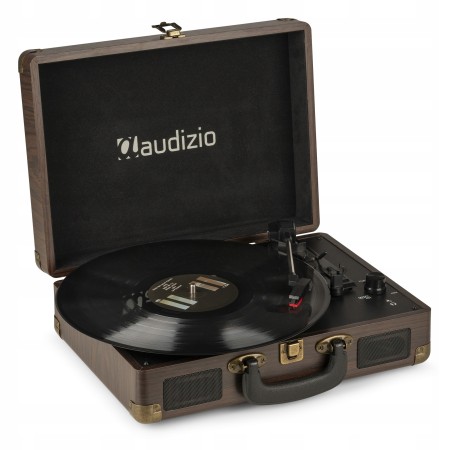 Gramofon Audizio RP114 Głośniki AUX in Brązowy Gramofon w Walizce