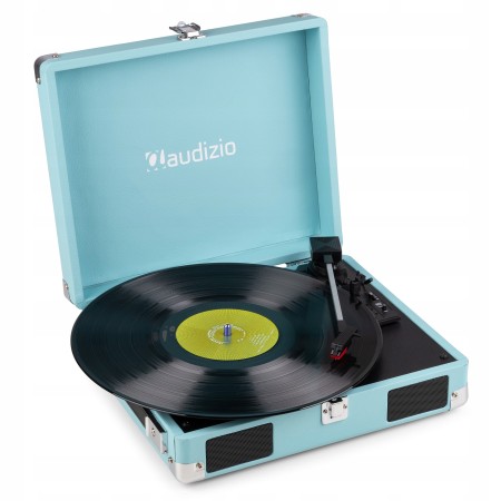 Audizio RP111BL Gramofon w Walizce Odtwarzacz Płyt Vinylowych
