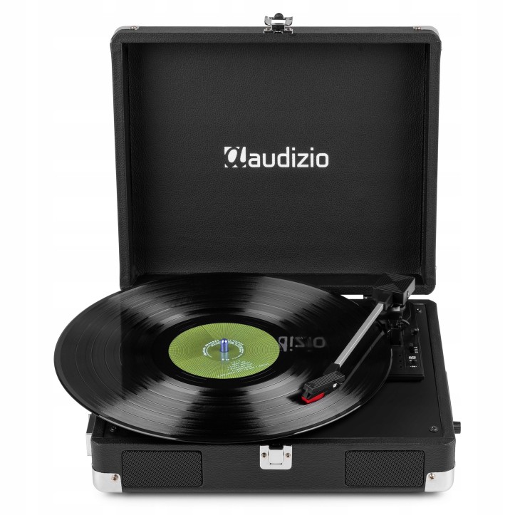 Audizio RP111BK Gramofon w Walizce Odtwarzacz Płyt Vinylowych