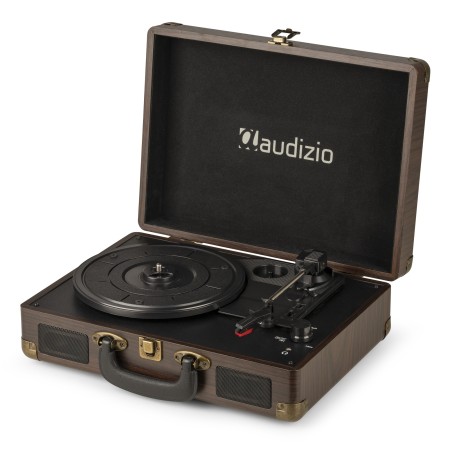Gramofon Audizio RP114 Głośniki AUX in Brązowy Gramofon w Walizce
