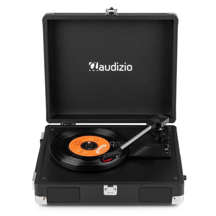 Audizio RP111BK Gramofon w Walizce Odtwarzacz Płyt Vinylowych