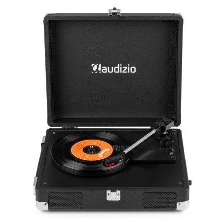 Audizio RP111BK Gramofon w Walizce Odtwarzacz Płyt Vinylowych