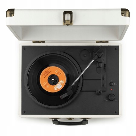 Gramofon Audizio RP116 Bluetooth Głośniki AUX in Biały Gramofon w Walizce