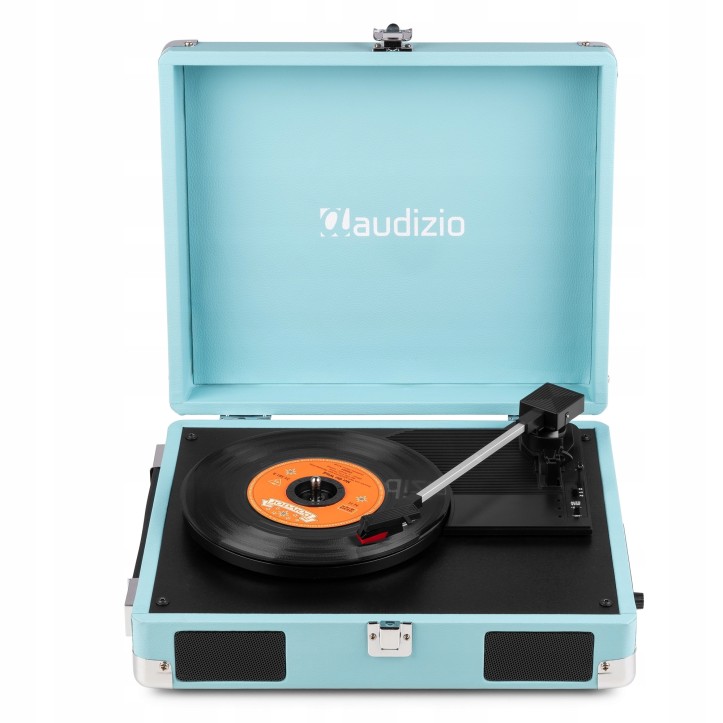 Audizio RP111BL Gramofon w Walizce Odtwarzacz Płyt Vinylowych