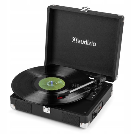 Audizio RP111BK Gramofon w Walizce Odtwarzacz Płyt Vinylowych