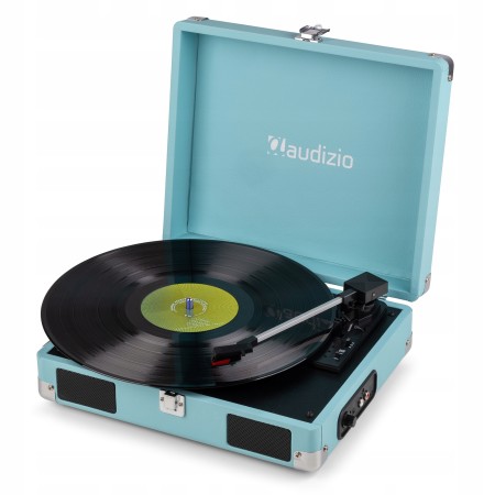 Audizio RP111BL Gramofon w Walizce Odtwarzacz Płyt Vinylowych