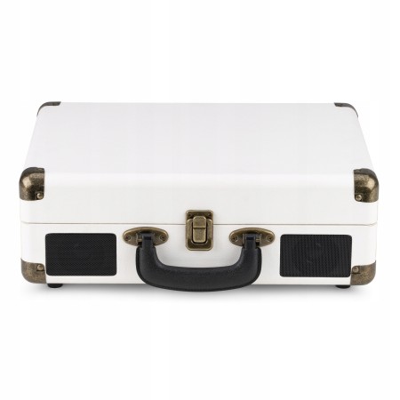 Gramofon Audizio RP116 Bluetooth Głośniki AUX in Biały Gramofon w Walizce