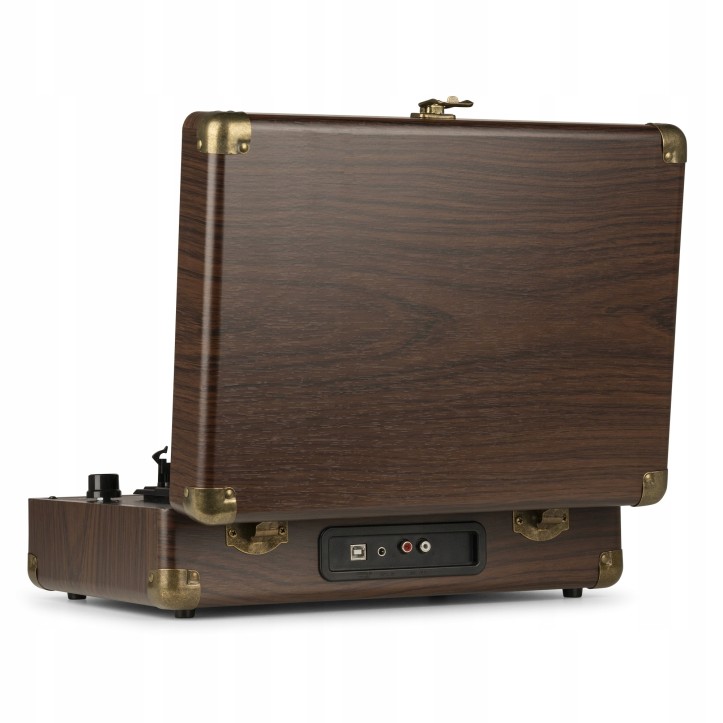 Gramofon Audizio RP114 Głośniki AUX in Brązowy Gramofon w Walizce