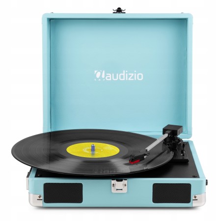 Audizio RP111BL Gramofon w Walizce Odtwarzacz Płyt Vinylowych